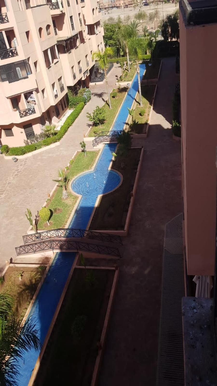 Un Moderne Chic Appartement Vue Sur Piscine Marraquexe Exterior foto