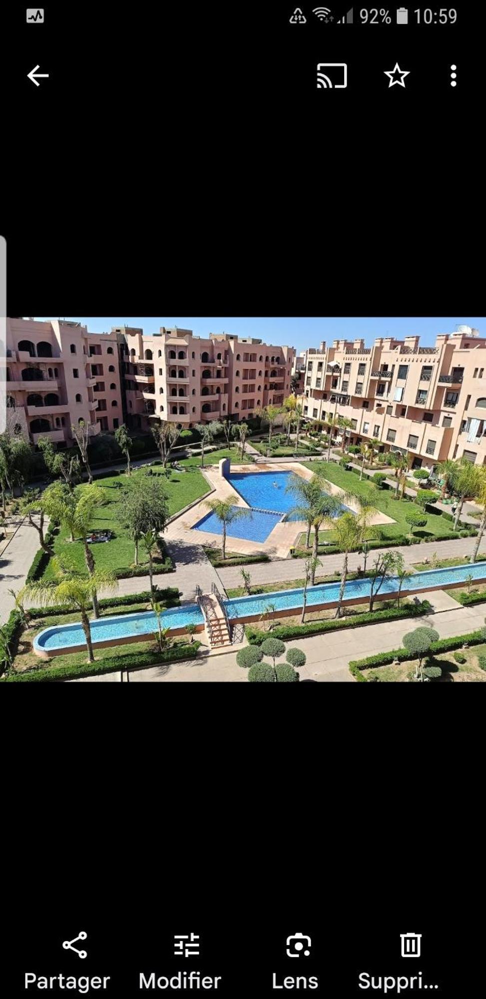 Un Moderne Chic Appartement Vue Sur Piscine Marraquexe Exterior foto